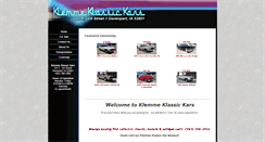 Desktop Screenshot of klemmeklassickars.com