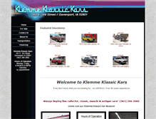 Tablet Screenshot of klemmeklassickars.com